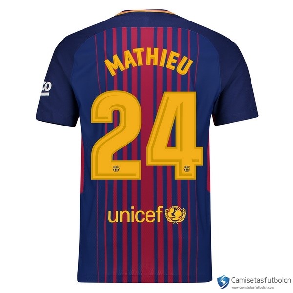 Camiseta Barcelona Primera equipo Mathieu 2017-18